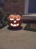 meanish pumpkin jack o lantern