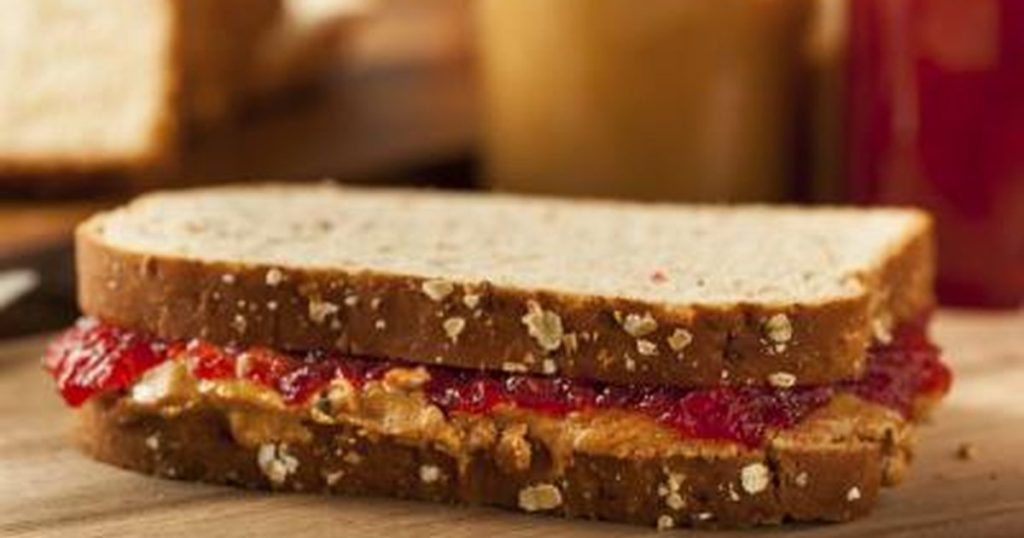 peanut butter and jam sandwich whole wheat 5-day artist challenge
